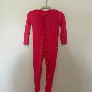 Posh Peanut Red Kids One Piece Footie